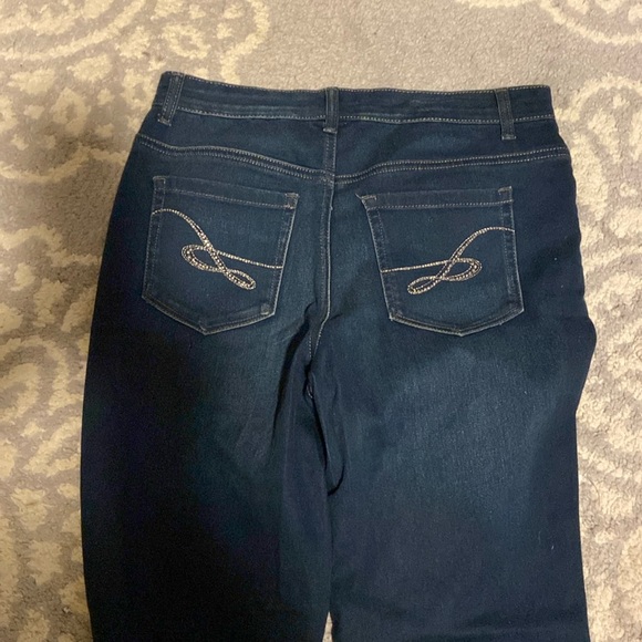 Women’s Stretch Style & co Jeans Size 4 Dark blue - Picture 5 of 7
